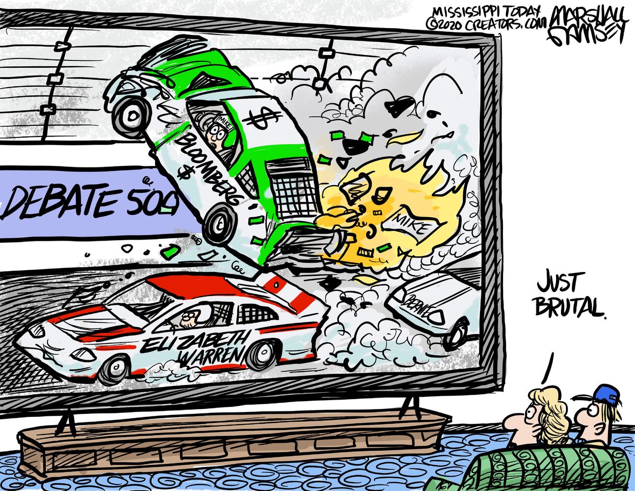 Week in cartoons: Bloomberg, Barr, pardons and more