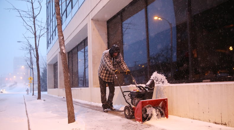 Personnel should take advantage of alternate parking locations or pedestrian travel routes any time a less hazardous walking surface is available. (Stephanie Klein-Davis/The Roanoke Times via AP)