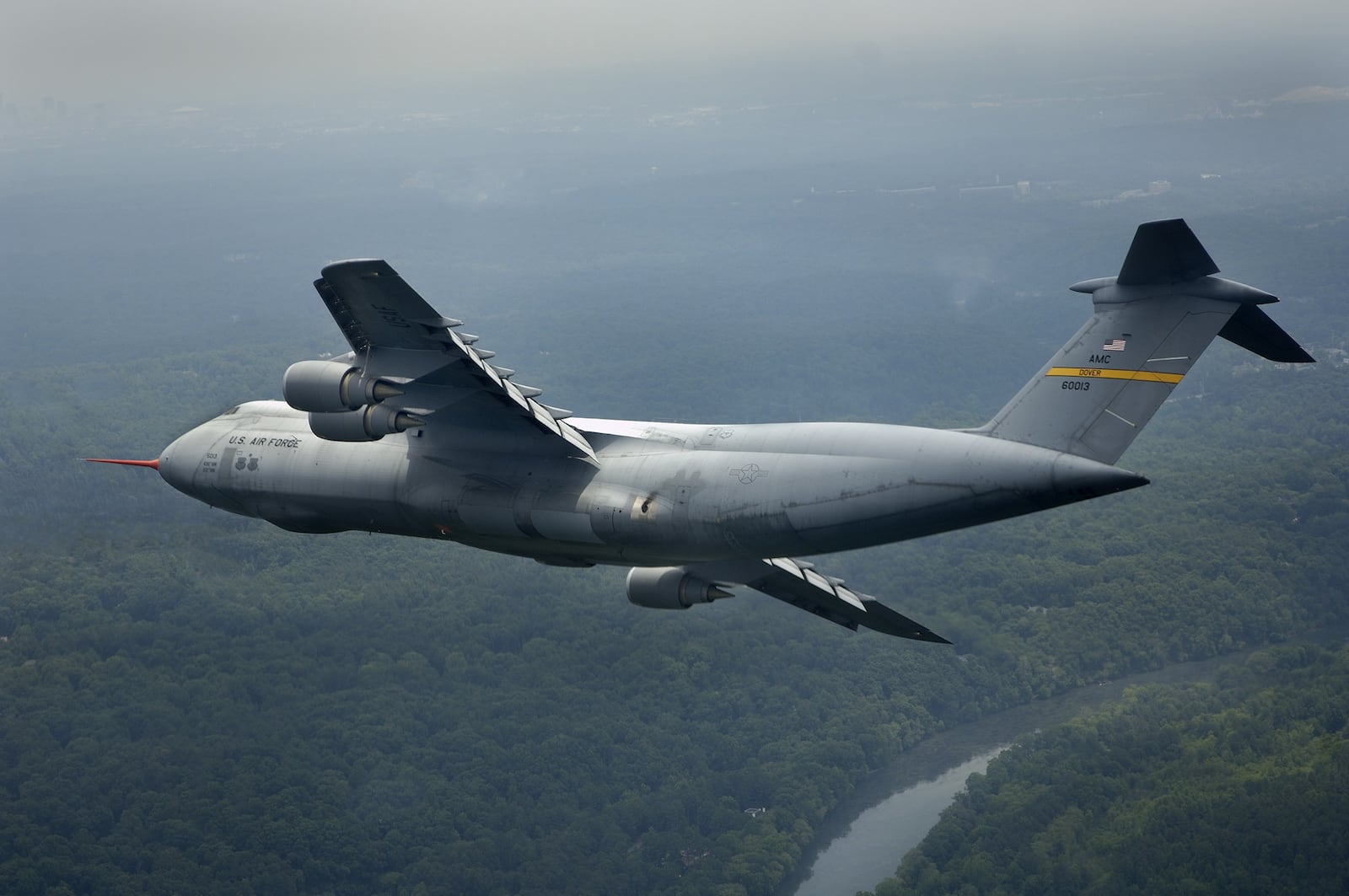 A C-5 in flight. Air Force photo.