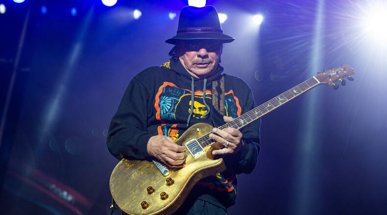 Carlos Santana will perform June 27 at The Rose Music Center at The Heights. (Photo by Amy Harris/Invision/AP, File)