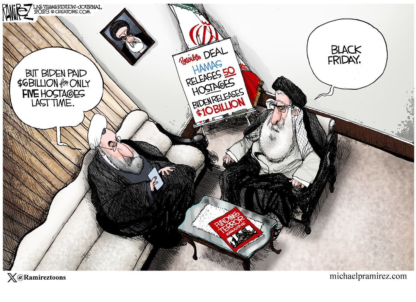CARTOONS: Michael Ramirez, Nov. 20, 2023