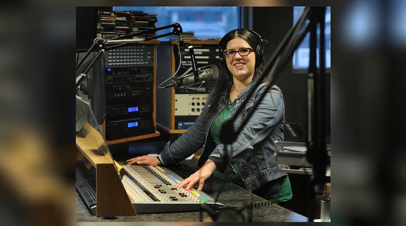 Juliet Fromholt, Music Director at WYSO in Yellow Springs. Fromholt supports local music through position. MARSHALL GORBY\STAFF