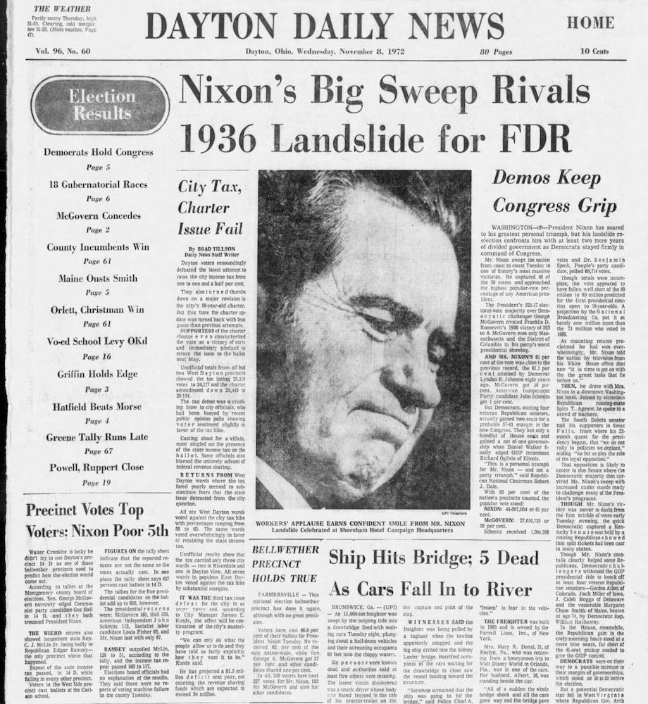 Election results front pages