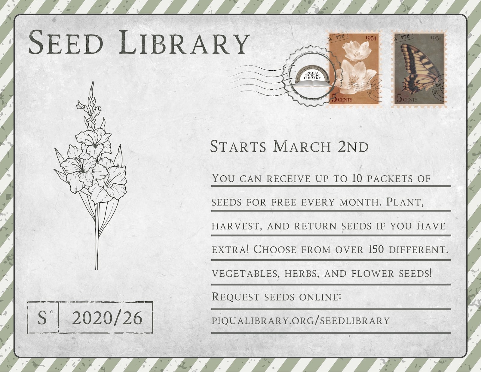 The Piqua Public Library has always had a great selection of books. Soon, you will also be able to find a selection of over 150 different vegetable, herb and flower seeds in their Seed Library. PHOTO FROM PIQUA PUBLIC LIBRARY FACEBOOK