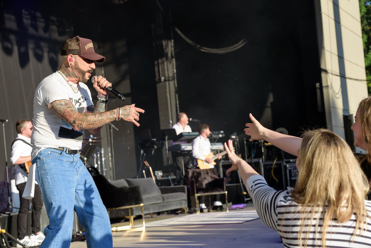 PHOTOS: Joey Fatone of NSYNC and AJ McLean of the Backstreet Boys live at Fraze Pavilion