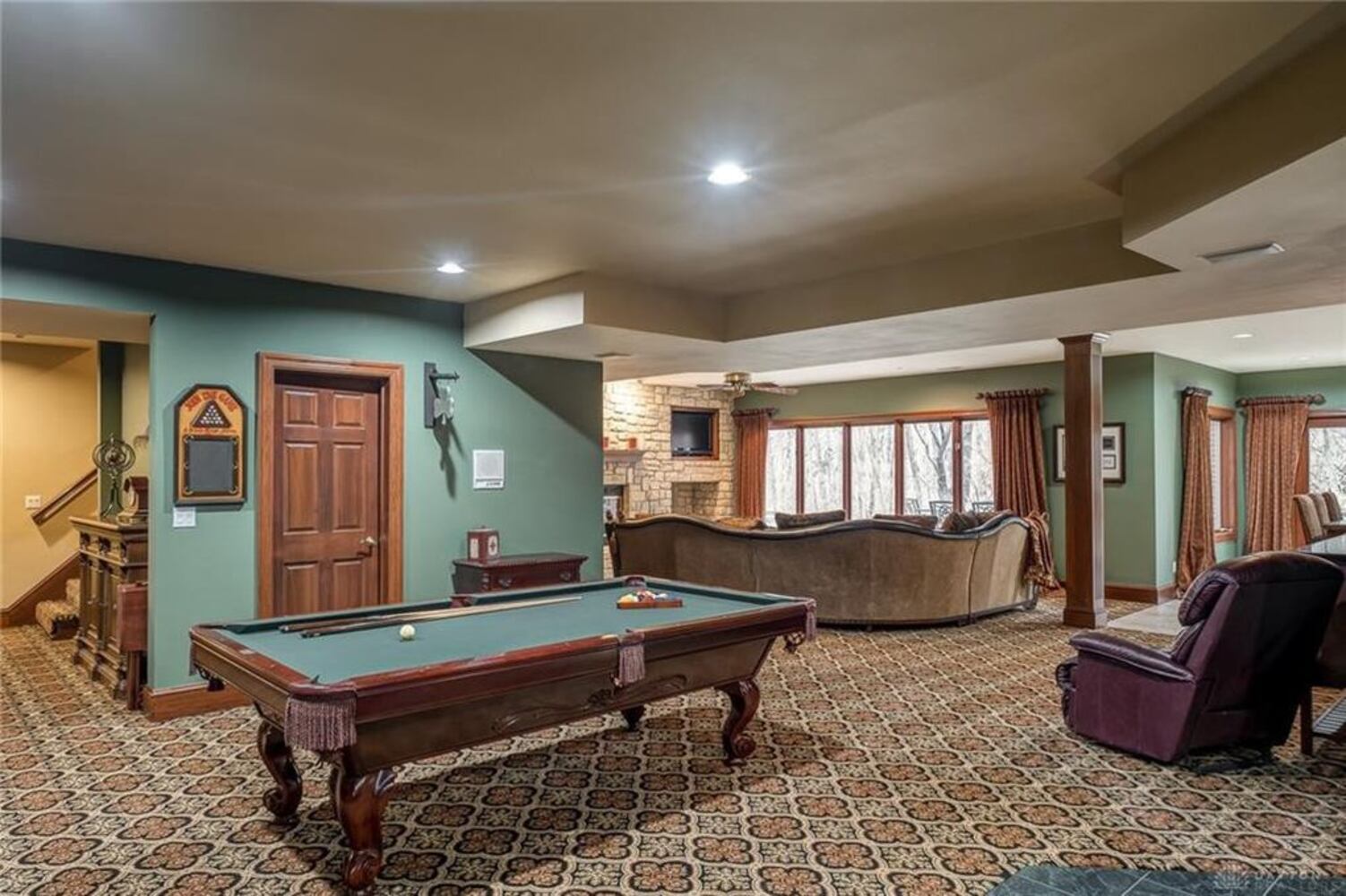 French country-style home offers grand social areas