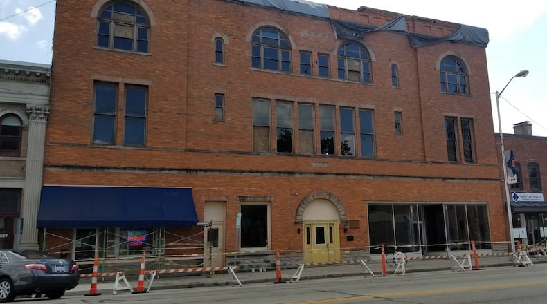Planning Commission voted 4-3 Monday to approve an application for demolition of the Tavern building at 112-118 W. Main St. just west of the Troy Public Square. CONTRIBUTED BY NANCY BOWMAN