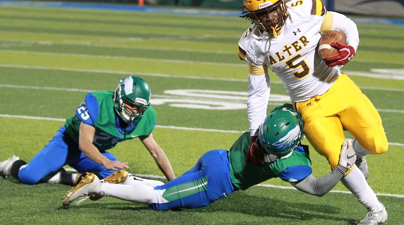 Alter defeated Chaminade Julienne for the second week in a row to advance in the Division-III playoffs. MARC PENDLETON / STAFF