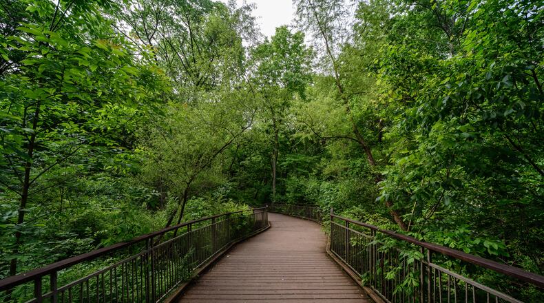 Hills and Dales Metropark is a perfect destination for a hike any time of year. TOM GILLIAM/CONTRIBUTED