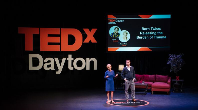 The TEDxDayton 2021 speaker application process is now open, through March 31. In this photo, Anne Marie Romer and Conor Crippen discussed Conor’s traumatic brain injury during the 2020 virtual TEDxDayton event. CONTRIBUTED