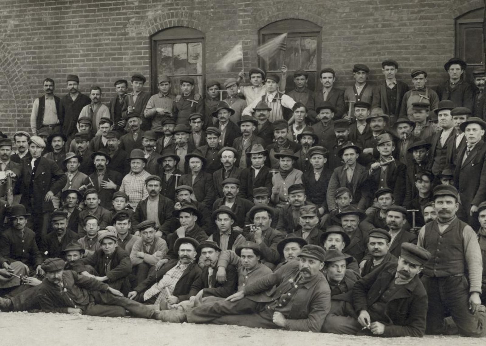 Early wave of Hungarian immigrants arriving in Dayton. Here, a large group of Hungarian immigrants are pictured in front of one of the Dayton Malleable Iron Works Company buildings in Dayton's West Side Hungarian neighborhood, circa 1898. Hungarian Jewish Labor Contractor J.D. Moskowitz recruited many Hungarians from the Old Country to work in the United States at its many foundries, including Dayton Malleable once located at 1337 West Third Street, and employed many Hungarian men and women from the late 1890s through the 1930s. CONTRIBUTED