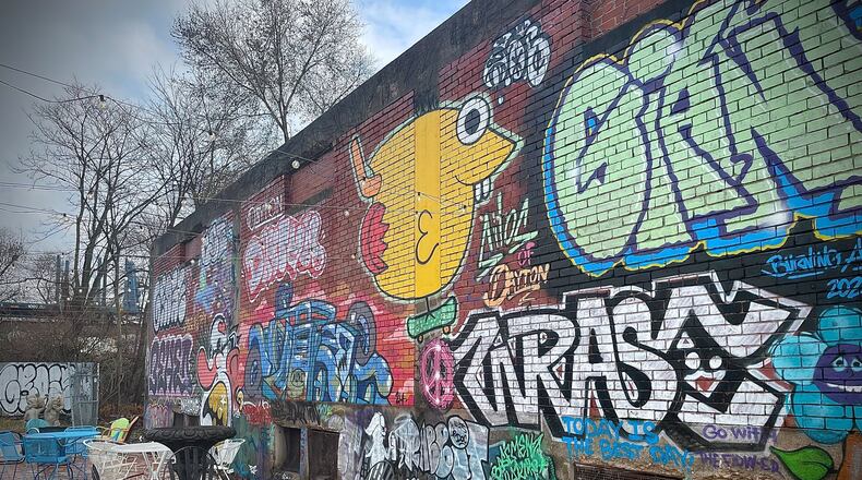 The Silos, a new food hall and beer garden with 13,000-square-feet of outdoor space, is located at 810 E. First St. in Dayton. NATALIE JONES/STAFF