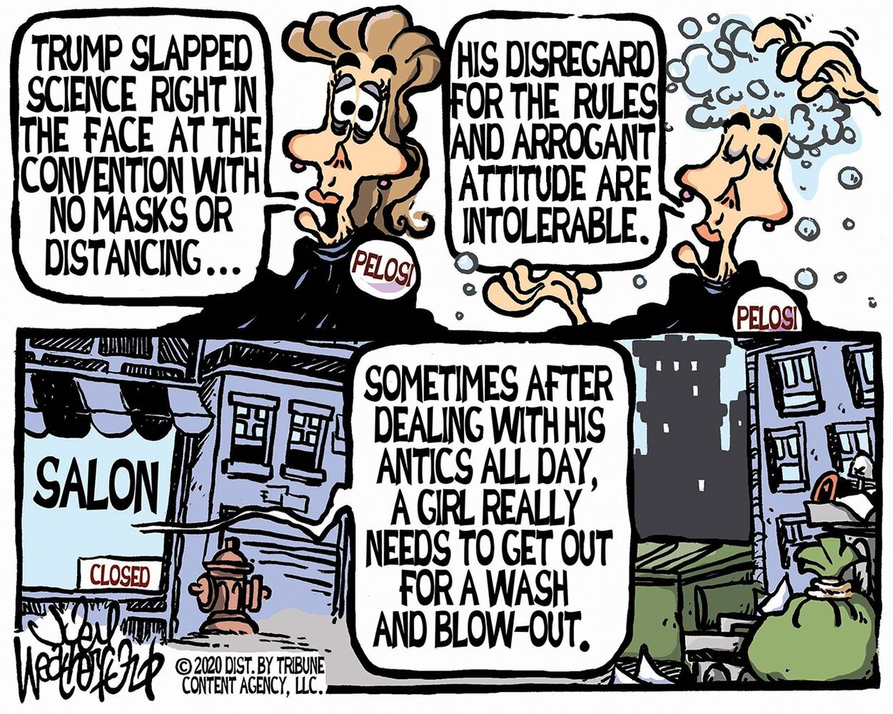 Week in cartoons: COVID-19, Nancy Pelosi and more