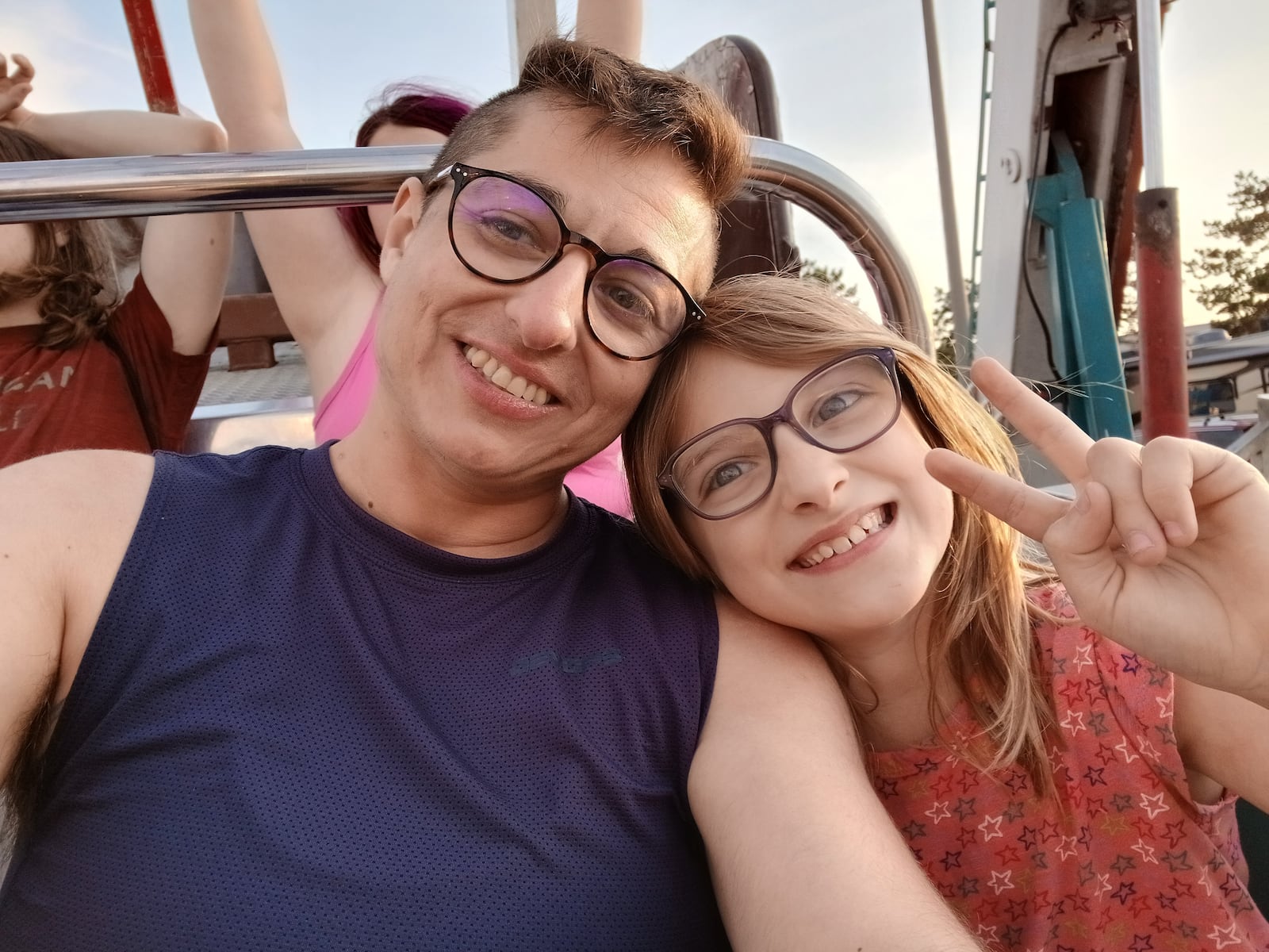 Daniele Sofer with their daughter, who spent the first five years of her life in Ireland where Sofer lectured before relocating to the University of Dayton. CONTRIBUTED PHOTO