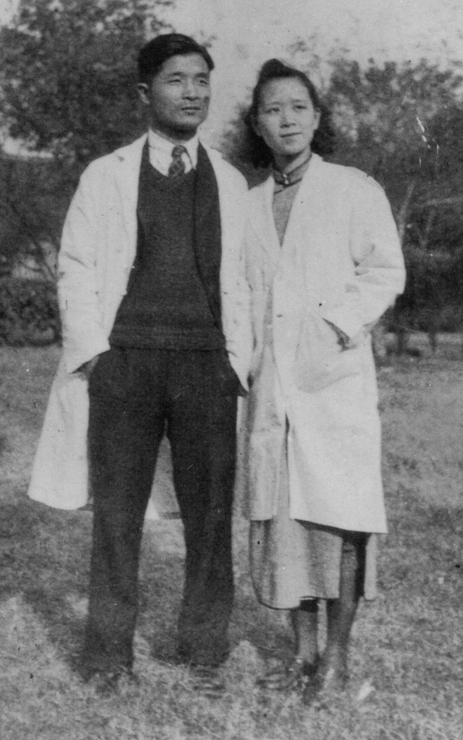 The late Dr. Ruby Yuan-Ling with husband, the late Dr. Ping Chung Ling, before the couple left China. CONTRIBUTED