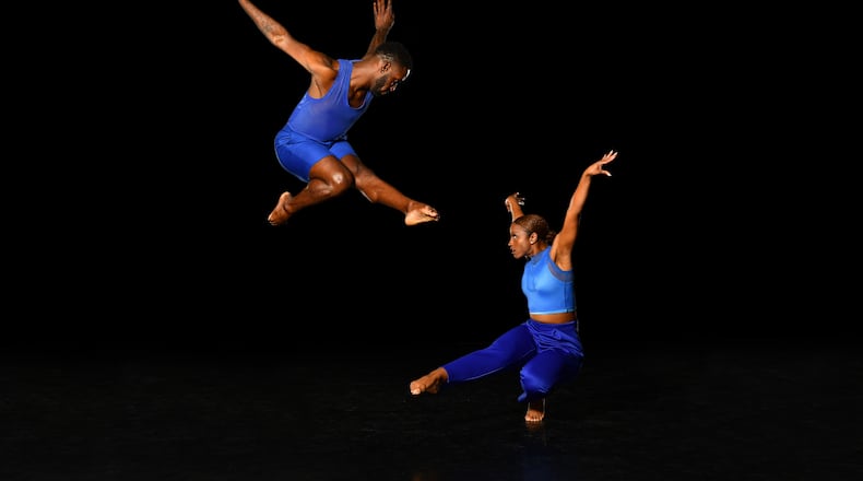 Da'Rius Malone and Countess V. Winfrey in the 2023 DCDC world premiere of Tommie-Waheed Evans' "Home/An Untitled Portrait," which will be presented in "Remember the Time" Oct. 26-27 at the Victoria Theatre.  PHOTO BY BEN JACKSON