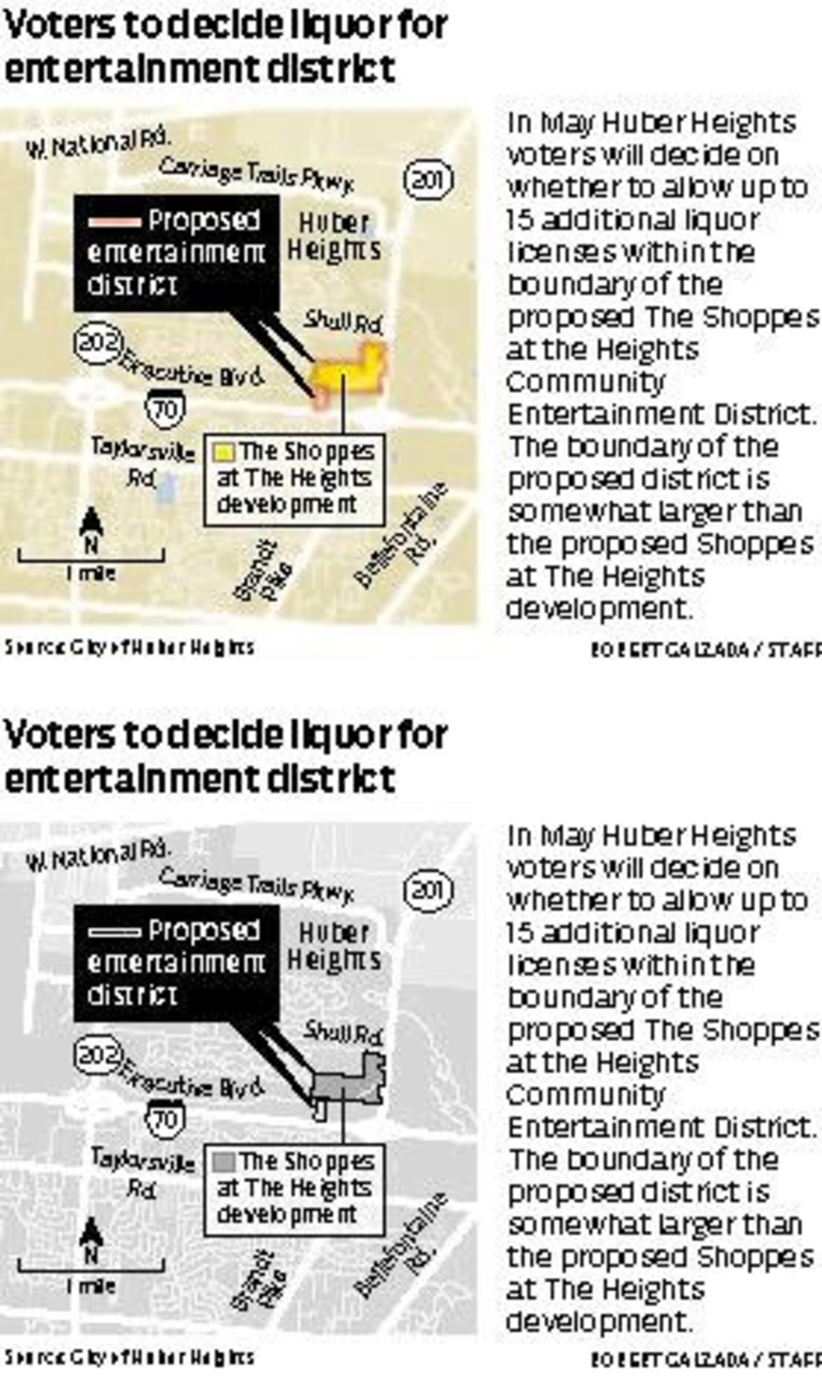 Huber Heights officials are seeking  approval of entertainment district that would allow more liquor licenses