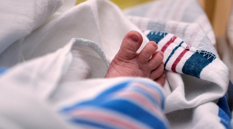 FILE - The toes of a baby are seen at a hospital in McAllen, Texas, on Wednesday, July 29, 2020. (AP Photo/Eric Gay, File)