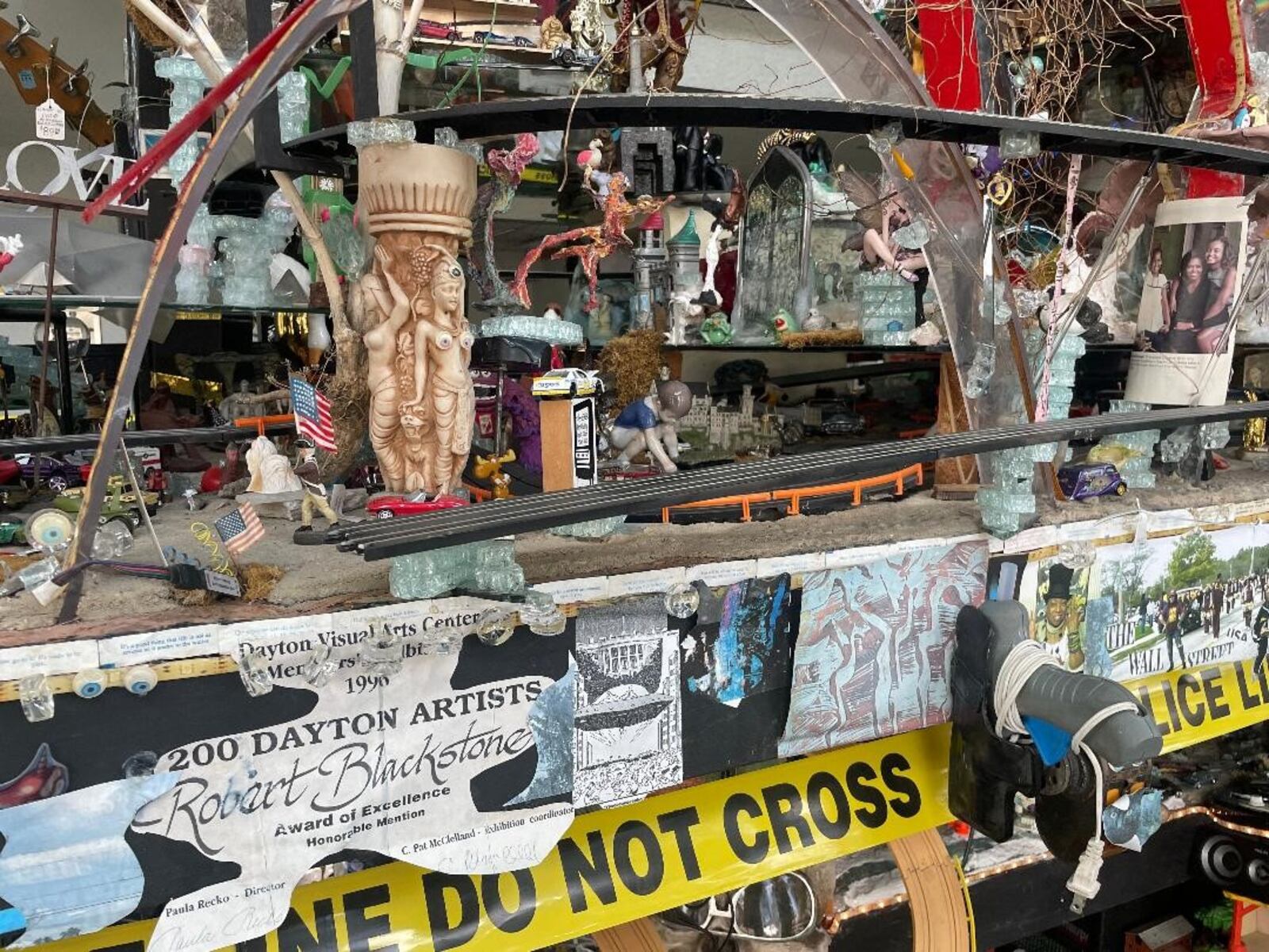 An array of images within Robert Blackstone's "Crystal City" installation. PHOTO BY RUSSELL FLORENCE JR.