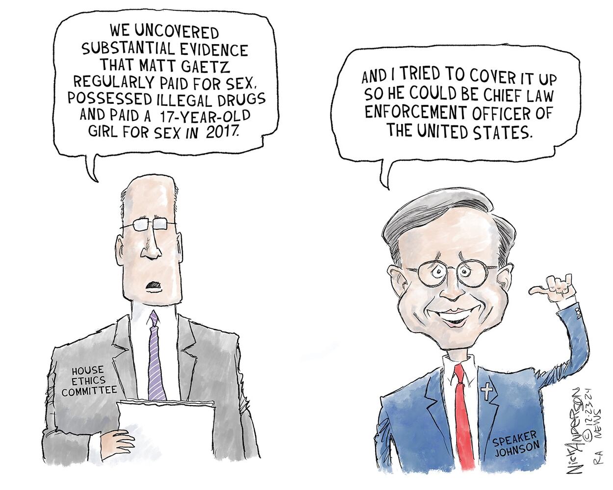 CARTOONS: Nick Anderson, Dec. 27, 2024