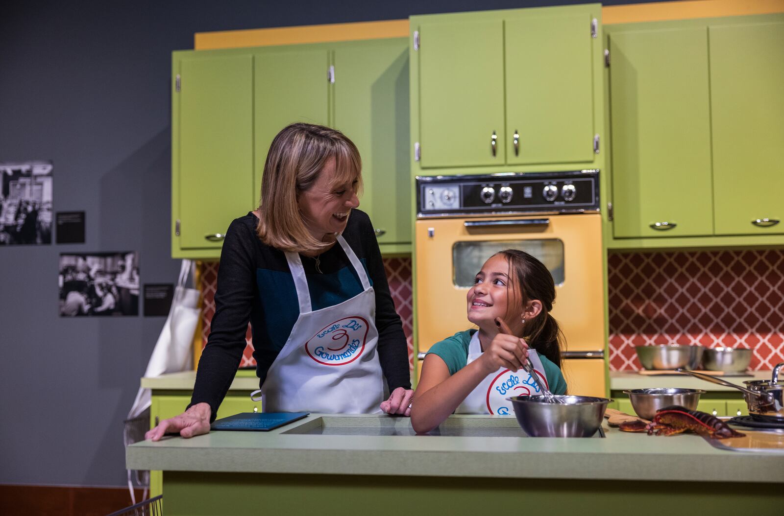 Visitors can don aprons and step into Julia's television kitchen set for a photo op. 
Submitted.