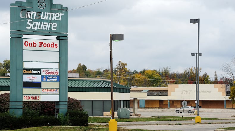 Trotwood's Consumer Square property on Salem Avenue has seen little progress in the 15 months since a developer announced plans to renovate it. MARSHALL GORBY\STAFF