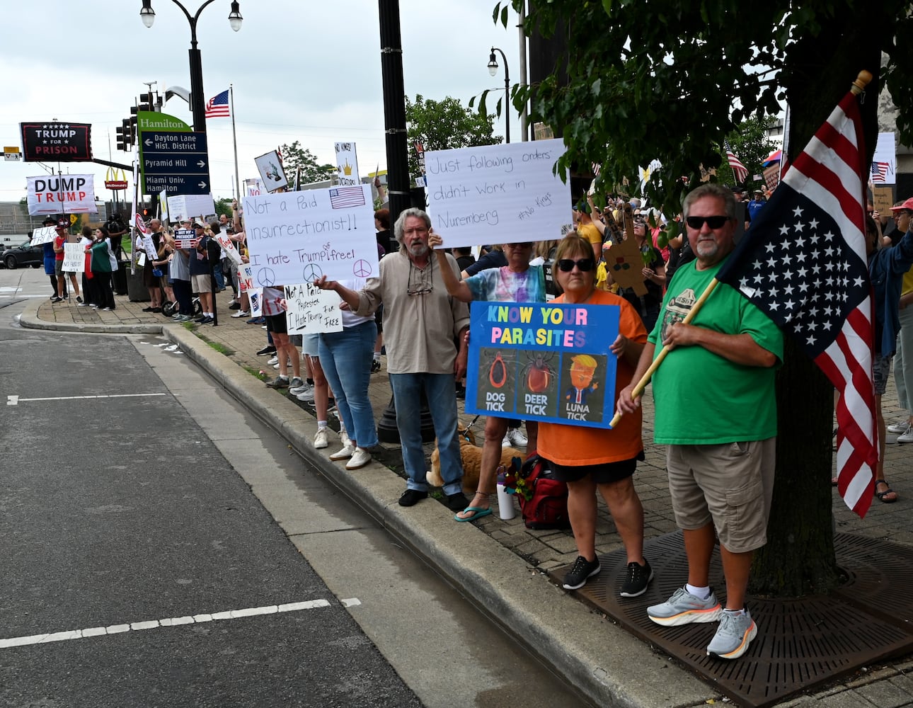 No Kings protest Hamilton