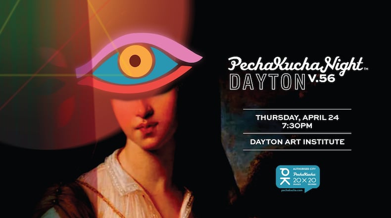PechaKucha Night Dayton is slated for April 24, 2025 at the Dayton Art Institute. The event happens quarterly at various locations. CONTRIBUTED