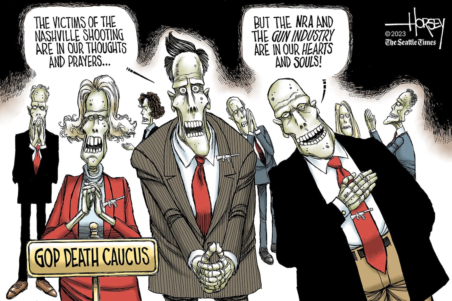 WEEK IN CARTOONS: Trump indictment, school shooting and more