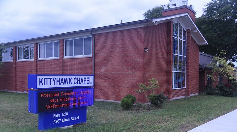 Wright-Patterson Air Force Base’s Kittyhawk Chapel is home to Protestant, Catholic, reconciliation and mass services and invites Airmen to embrace spirituality. The chapel community recognizes worship, community and spiritual wellness as key components to Air Force readiness. U.S. AIR FORCE PHOTO/DARRIUS PARKER