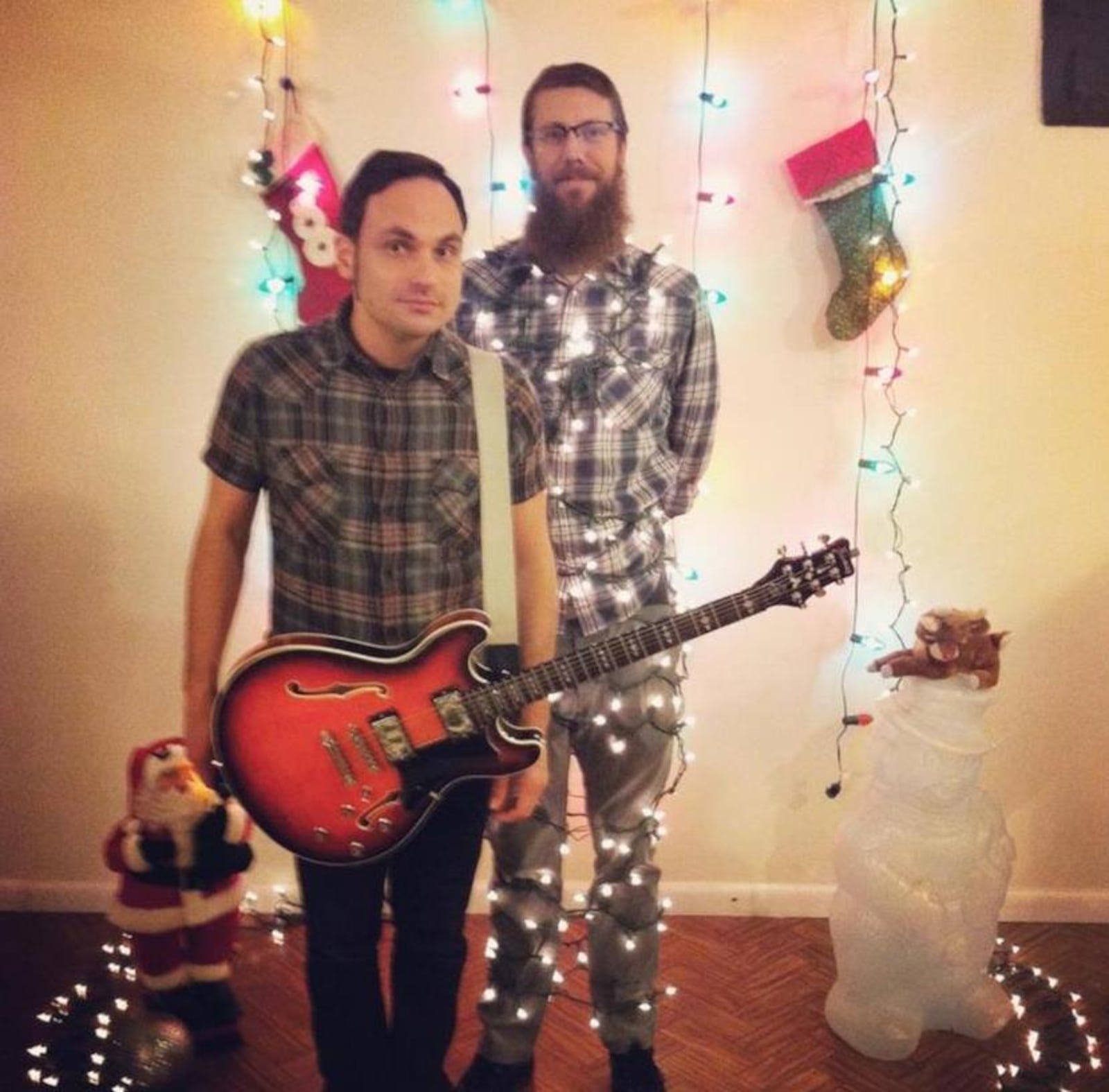 Mark McMillon (left) and Poppy Lee started Holidayton as a way to get  a local show in before the year ended.