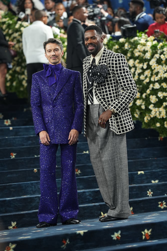 Colman Domingo, right, and Raul Domingo at the Metropolitan Museum of Art's Costume Institute benefit gala in New York, May 5, 2025. (Amir Hamja/The New York Times)