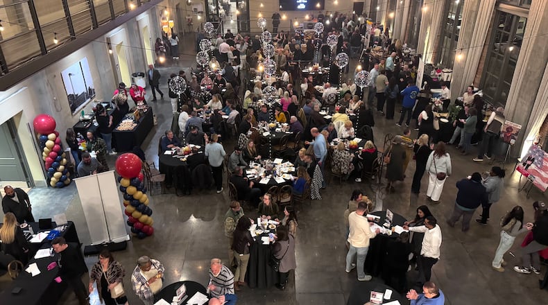 Thirteen participating restaurants had a cocktail and culinary showdown at the Steam Plant in Dayton for the 11th annual Buckeye Vodka Battle of the Bartenders. ADAIR TUDOR/CONTRIBUTED