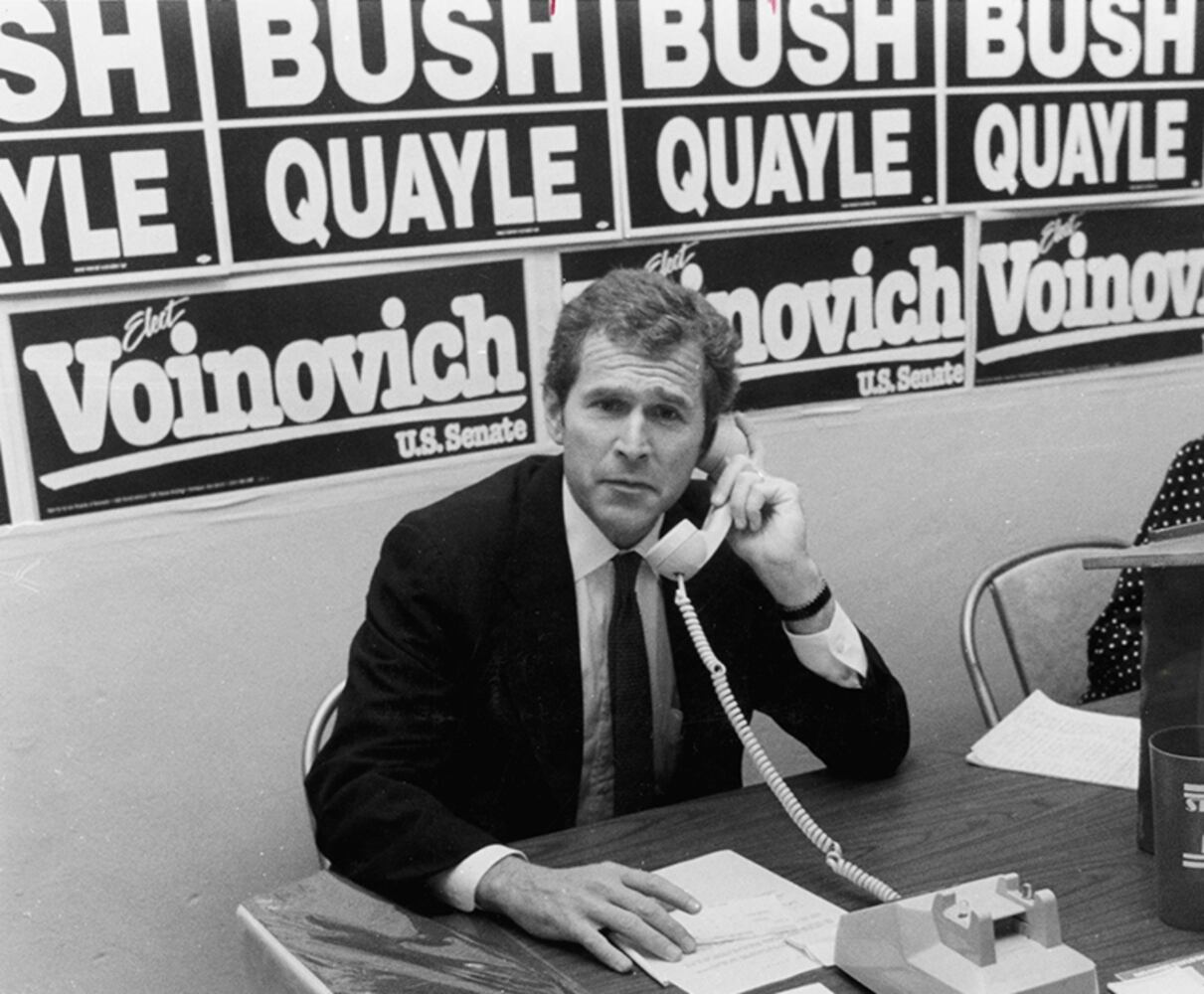 George H.W. Bush visits to southwest Ohio
