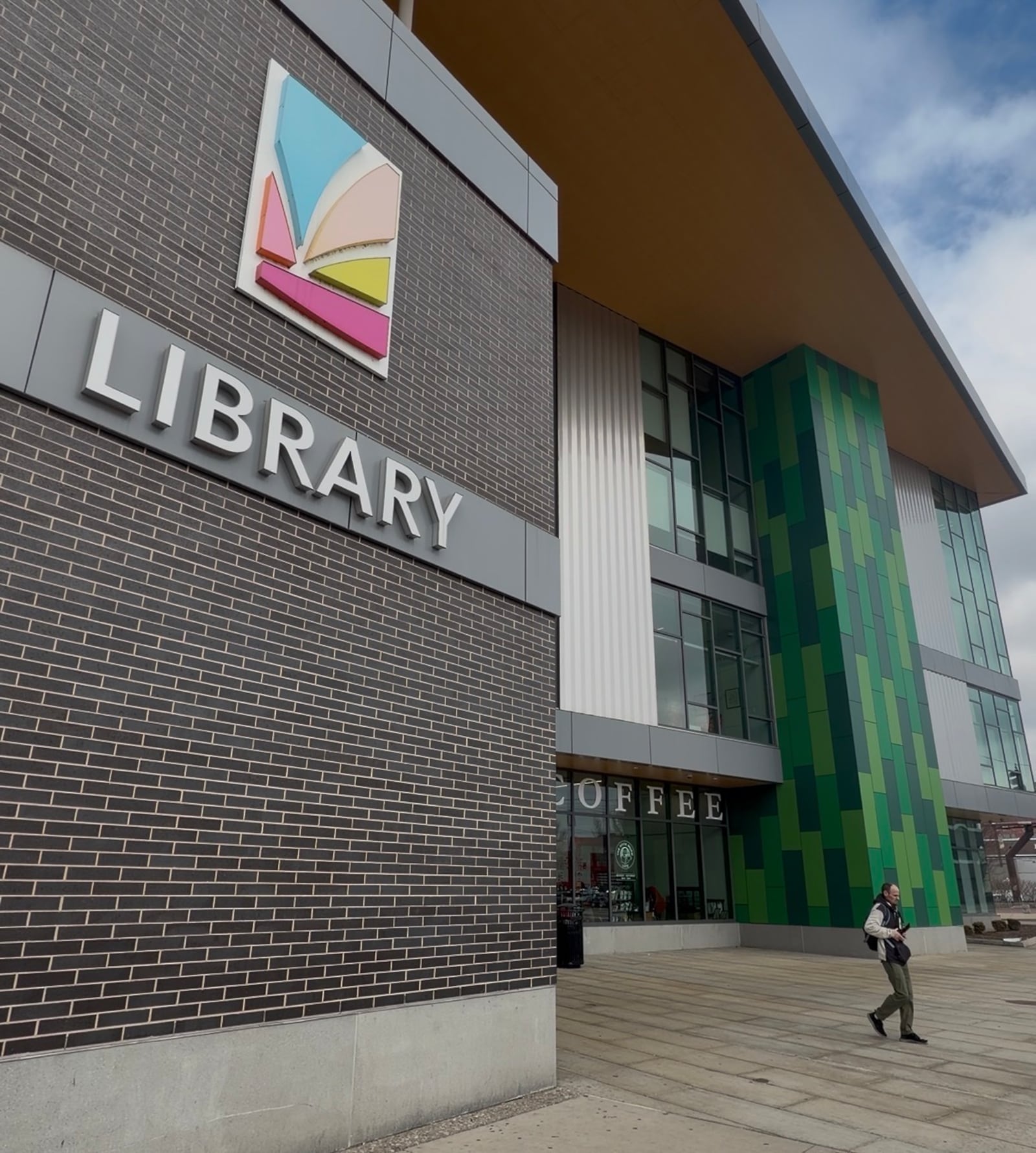 Dayton Metro Library's downtown Dayton branch now features a cafe packed with sandwiches, breakfast burritos and other items. SYDNEY DAWES/STAFF
