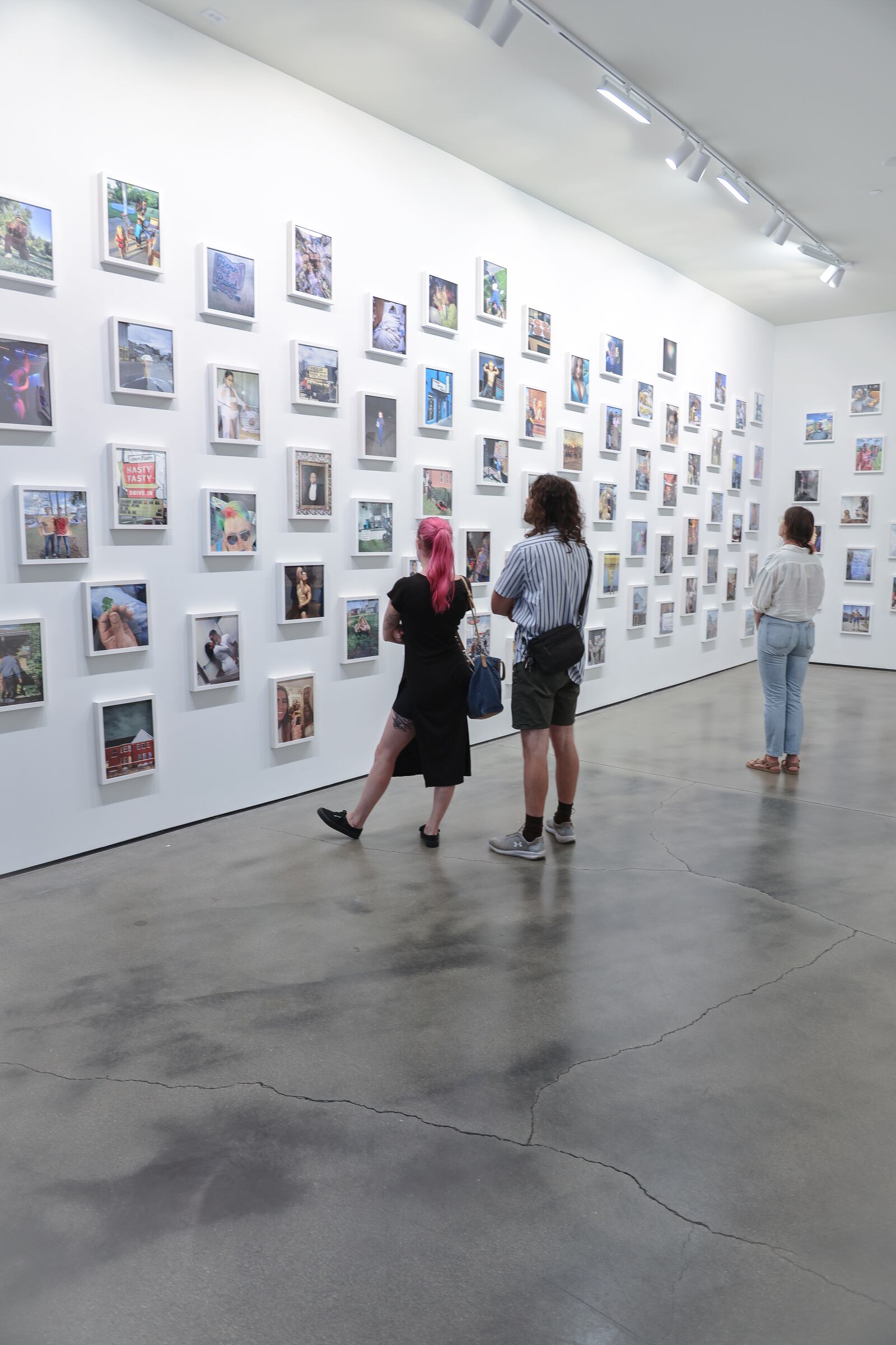 Amy Lynn Powell’s new exhibit at The Co features hundreds of photos from social media tagged “Dayton." ALLISON MESSER/THE CONTEMPORARY DAYTON