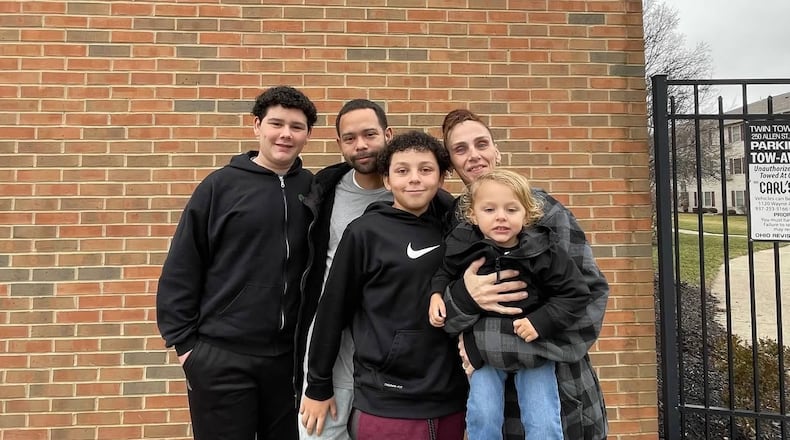 Brandon Wallace, Edie Philbeck and their three boys. (photo by Rebecca Gale)