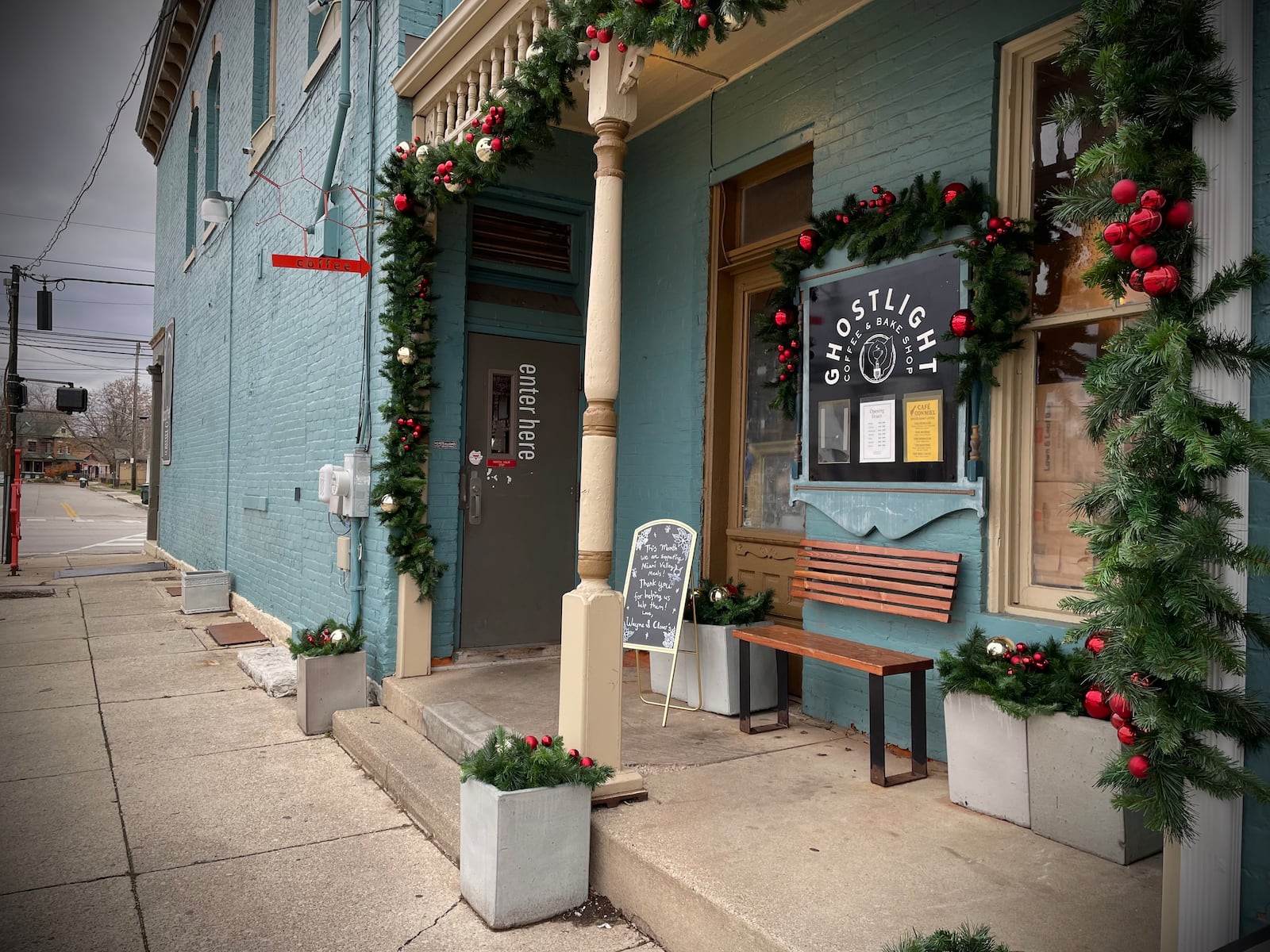 Joshua Stucky and his best friend of 42 years, Tim Farquhar, are transitioning Ghostlight on Wayne Avenue in Dayton into Wayne & Clover, a coffee shop with a goal of being “a viable part of the community.” NATALIE JONES/STAFF