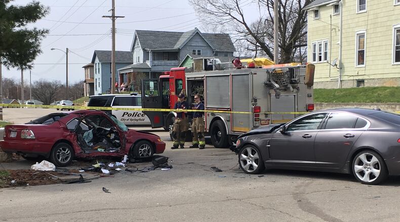 Police are still investigating a crash in Springfield that left one child dead and four other people injured on Sunday. STAFF
