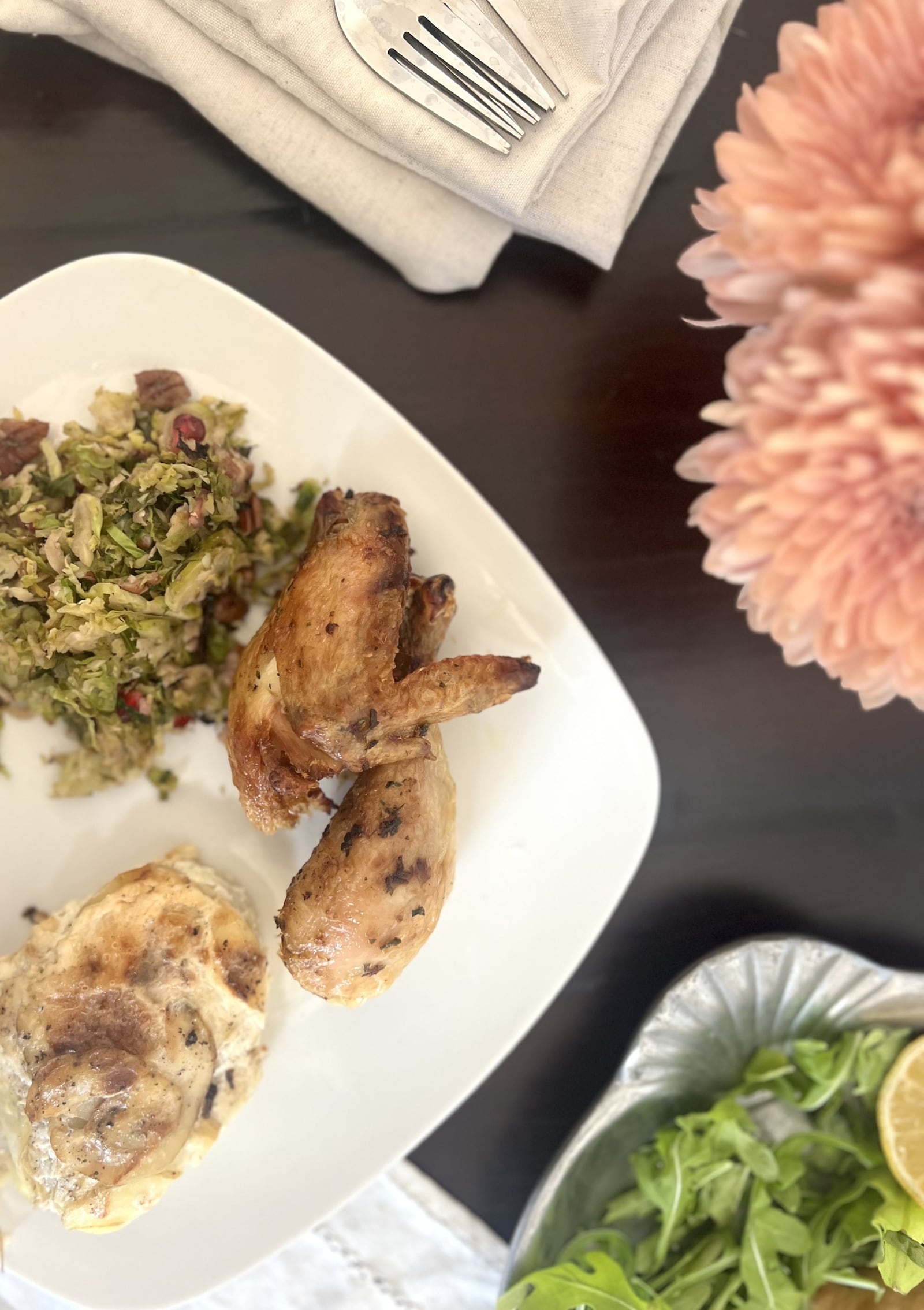 Is herb roasted whole chicken a better option to be at the center of a Thanksgiving meal? This food writer thinks so. WHITNEY KLING/CONTRIBUTED