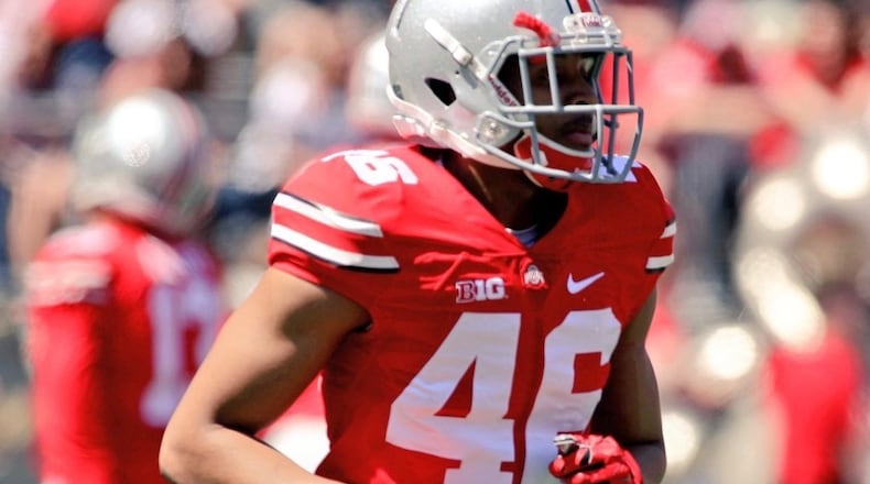 Cin'Quan Haney at the 2016 spring game.