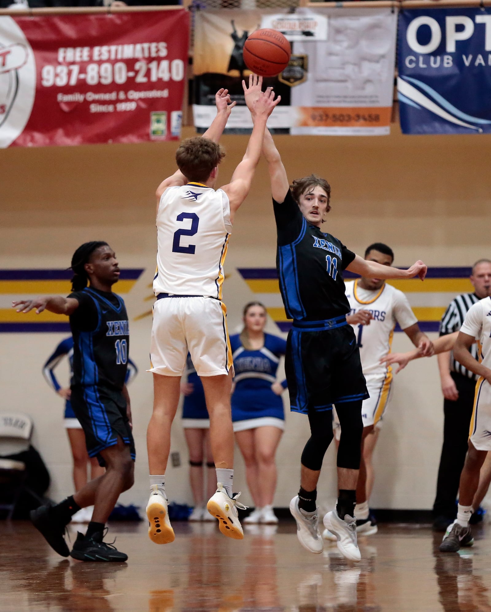 Butler defeated Xenia 56-53 in a Miami Valley League boys basketball game Friday, Dec. 19, 2025, at the Vandalia Butler Student Activity Center. STEVEN WRIGHT / STAFF