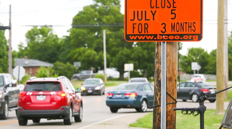 A significant roadway improvement to Yankee Road began July 5. The road is being widened to add capacity, smooth out traffic flow and enhance motorist safety. A roundabout was also constructed at Yankee and Princeton roads as part of the project. GREG LYNCH/STAFF