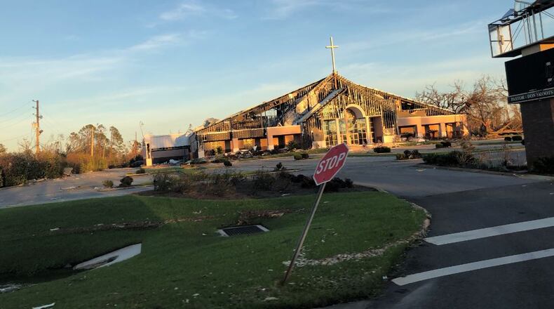 Some of the devastation Butler County first responders saw in the aftermath of Hurricane Michael in Florida.