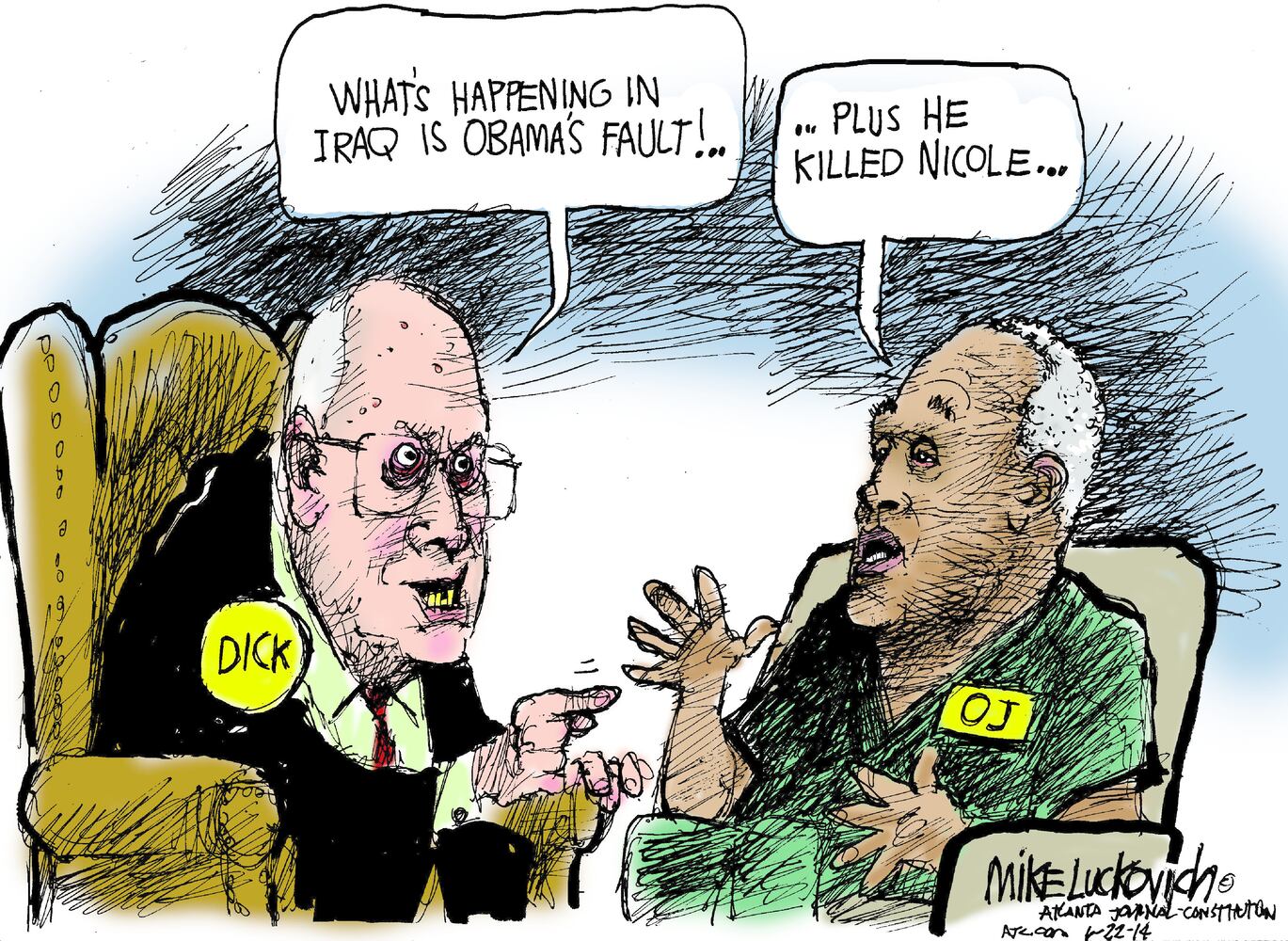Luckovich: Cheney and O.J.