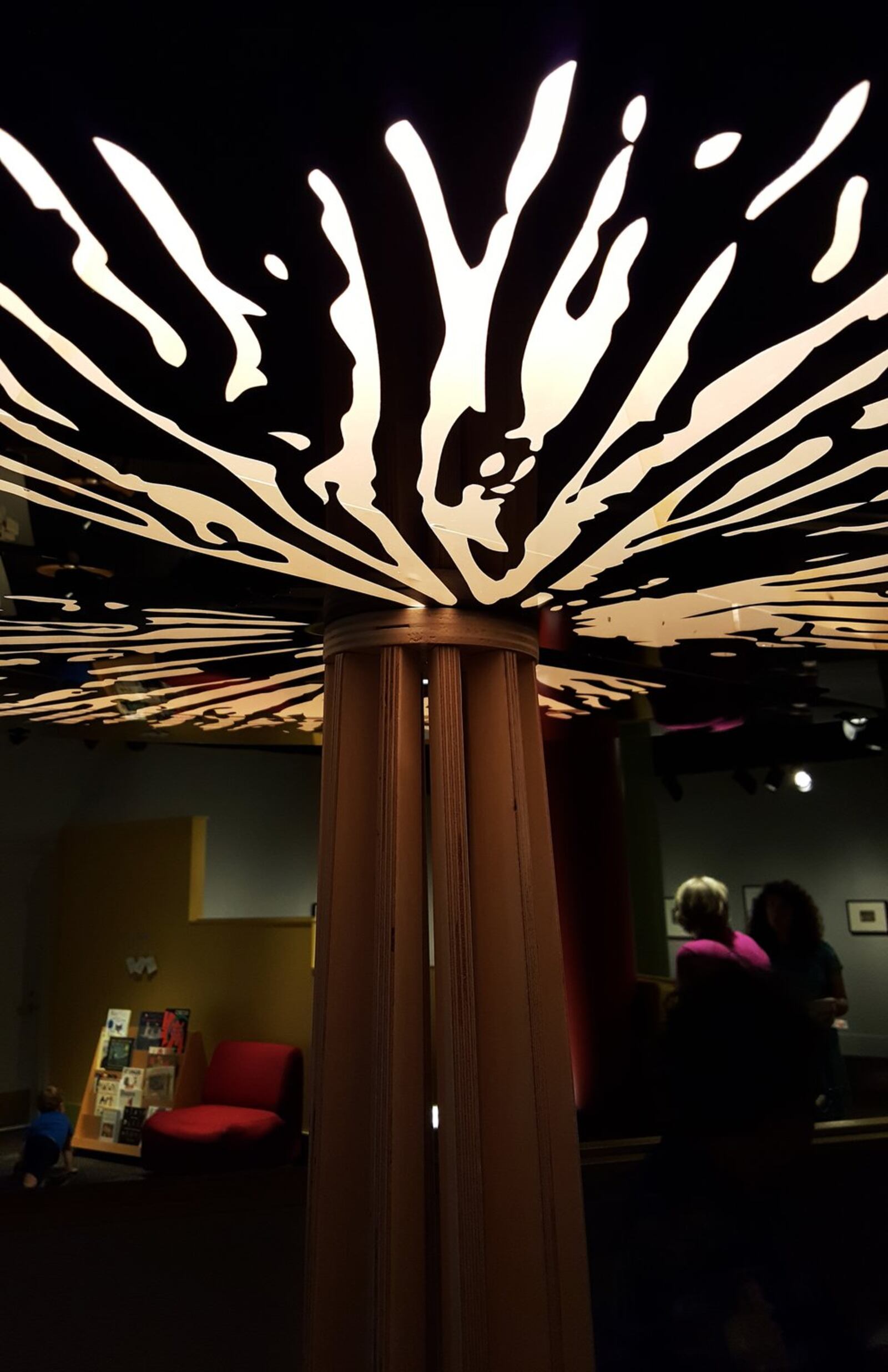 Peek under a mushroom cap to see beautiful designs. Photo courtesy of the Dayton Art Institute