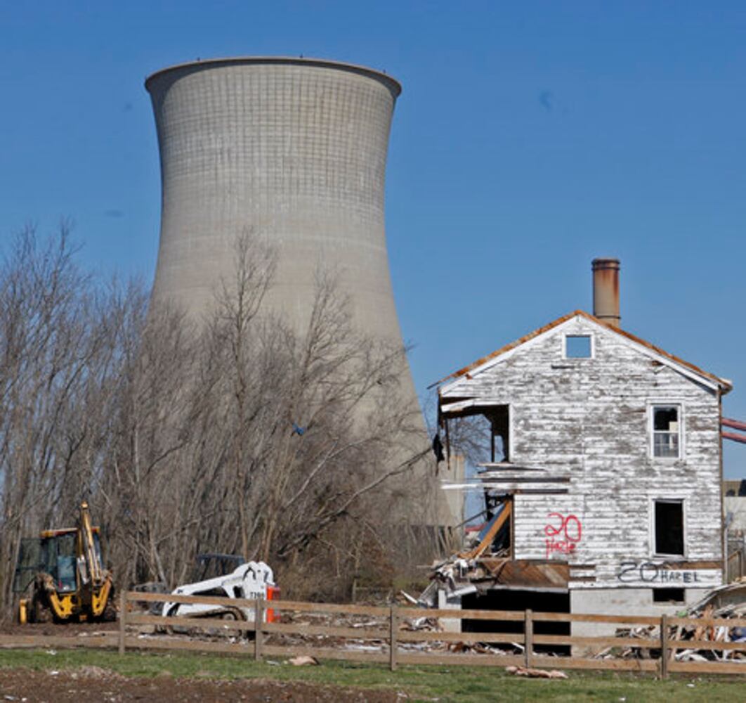 Tornado damage cleanup in Moscow, Ohio