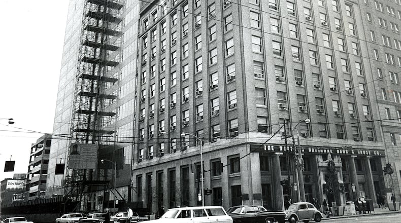 The Winters Bank tower is shown under construction in 1970. The building $15 million project was a pet project of the Kettering family. DAYTON DAILY NEWS ARCHIVES   READ ABOUT KETTERING TOWER IN HISTORY EXTRA