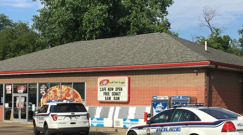 Middletown police are investigating an alleged threat man by a man this morning at the Speedway at Roosevelt and Breiel boulevards. RICK MCCRABB/STAFF