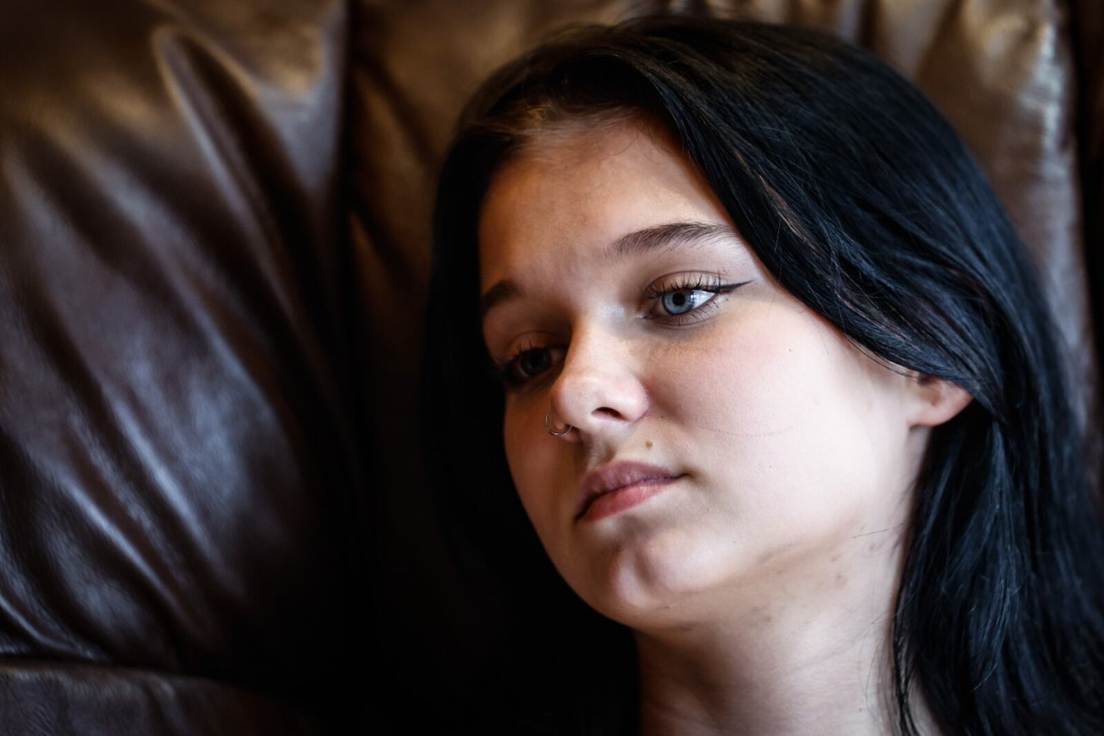 Springboro High School student Rhiannon Price struggled with her metal health. Price is now feeling better and hoping her story will help other teenagers who are struggling. JIM NOELKER/STAFF
